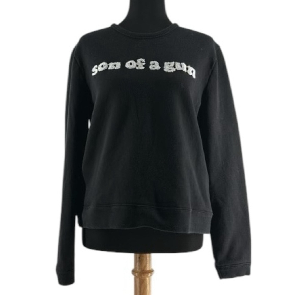 Zoe Karssen crew neck sweatshirt son of a gun girl power lounge luxury sz lg